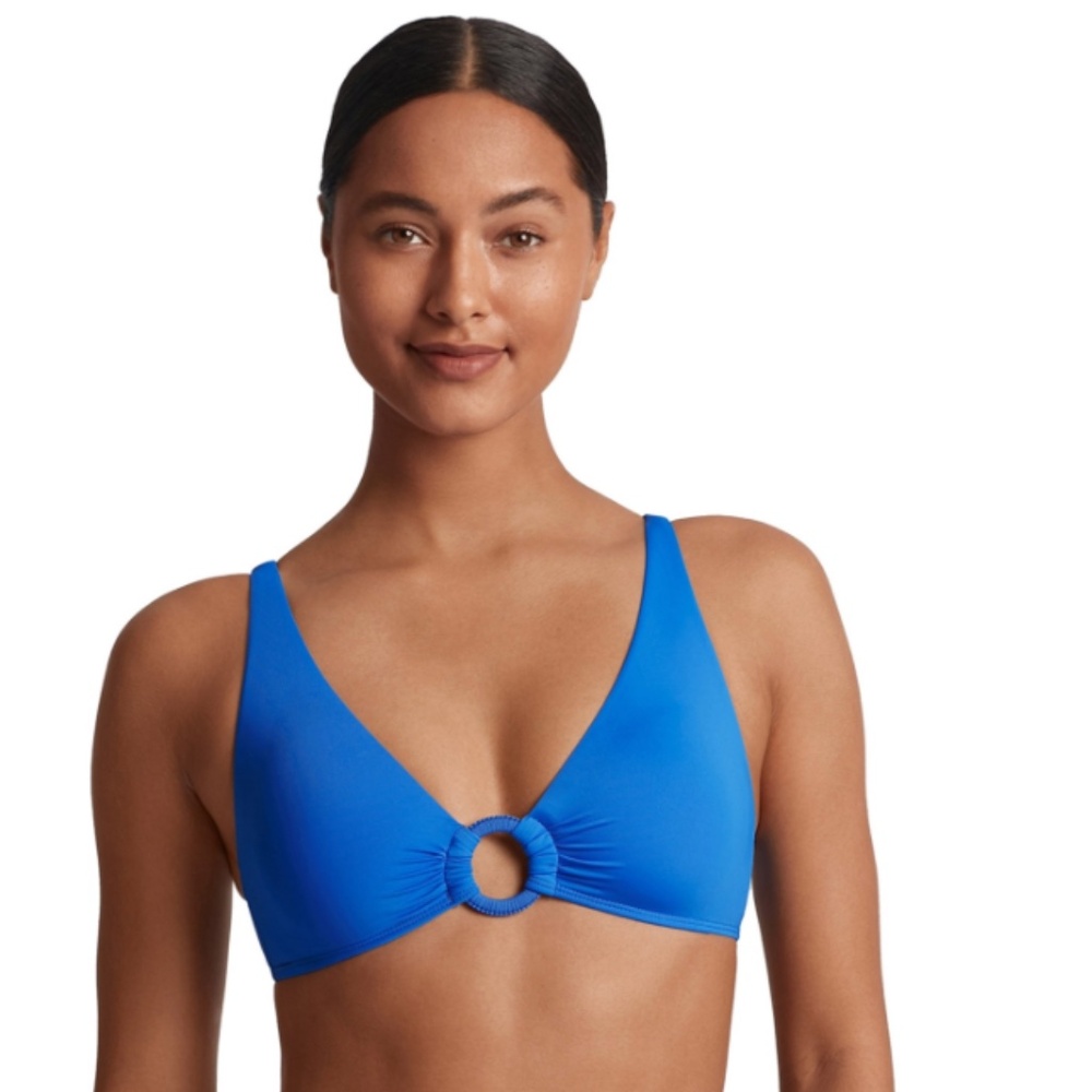 Lauren Ralph Lauren Beach Club Solid Macrame Ring Top Women's Swimwear NWT